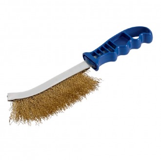 Hand Brush with plastic handle blue