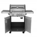 Ψησταριά υγραερίου GS GRILL VIEW 3+1 ΙΝΟΧ Thermogatz Ψησταριά υγραερίου GS GRILL VIEW 3+1 ΙΝΟΧ Thermogatz