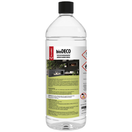 Υγρό βιοαιθανόλης (96%) BIO-DECO/SLODKIE/OWOCE 1lt με άρωμα γλυκών φρούτων KRATKI