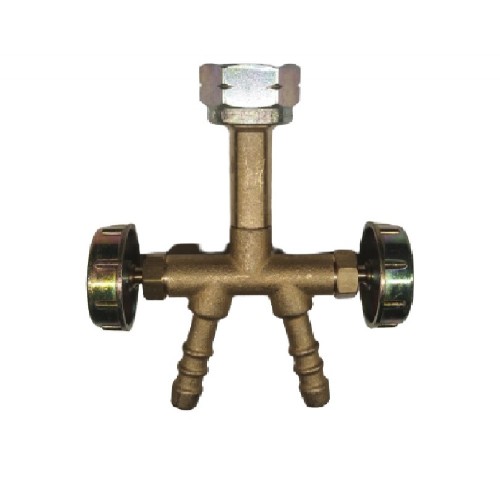 Ταφ με στρόφυγγες 2 φιαλών για λάστιχο Φ8