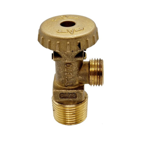 Διακόπτης κολλεκτέρ γωνιακός με βαλβίδα αντεπιστροφής 