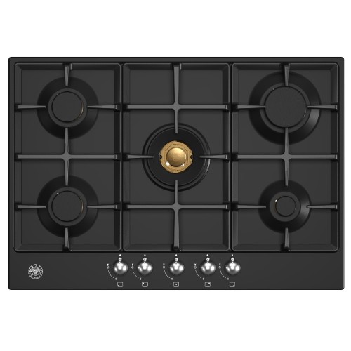 Εστία αερίου P75 5C HER NE Bertazzoni