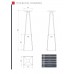 Πυραμίδα UMBRELLA/C/G30/37MBAR/S/ZE 12kW Kratki