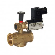 Solenoid valve for gas 6 bar N.O. 230V 1/2'' manual reset brass