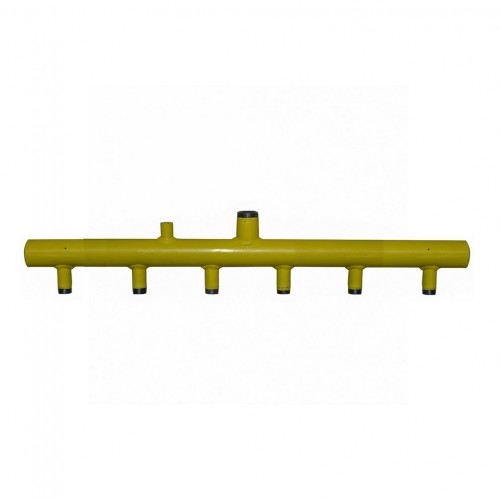 Κολεκτέρ διανομής tubo, χαμηλής πίεσης με επάνω είσοδο, κάθετα 6 εξόδων Κολεκτέρ διανομής tubo, χαμηλής πίεσης με επάνω είσοδο, κάθετα 6 εξόδων