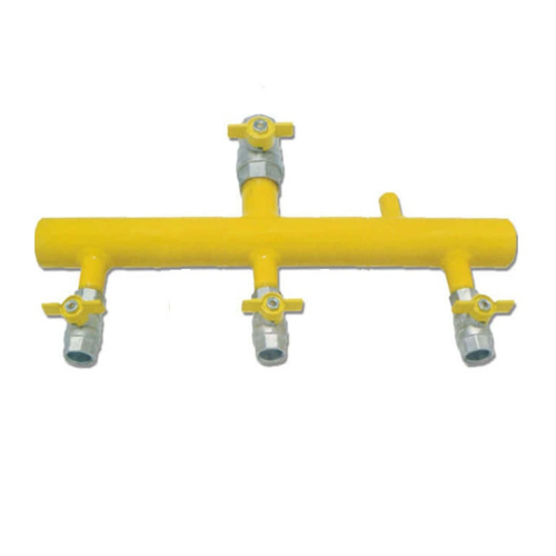 Κολεκτέρ διανομής tubo αερίου, χαμηλής πίεσης με επάνω είσοδο 3 εξόδων