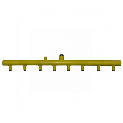 Κολεκτέρ διανομής tubo, αερίου, χαμηλής πίεσης με επάνω είσοδο, κάθετα 8 εξόδων