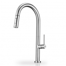 Μπαταρία κουζίνας με εκτεινόμενο ντους χρωμέ Lynette Pyramis