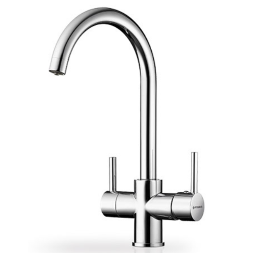 Μπαταρία κουζίνας χρωμέ με κεραμικούς δίσκους και σύνδεση για φίλτρο νερού Dolore Pyramis