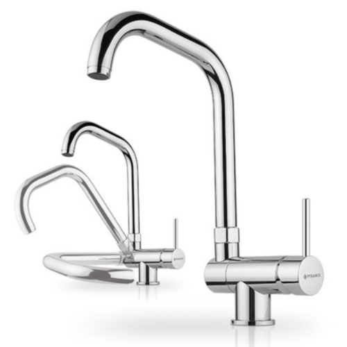 Μπαταρία κουζίνας χρωμέ με κεραμικούς δίσκους Contralto Pyramis