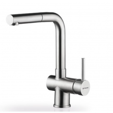 Μπαταρία κουζίνας με εκτεινόμενο ντους ανοξείδωτη Capriccio Pyramis