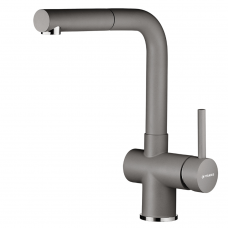 Μπαταρία κουζίνας με εκτεινόμενο ντους Iron Grey Capriccio Pyragranite Pyramis