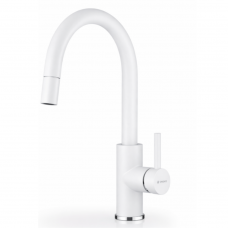 Μπαταρία κουζίνας με εκτεινόμενο ντους Snow Verismo Pyragranite Pyramis