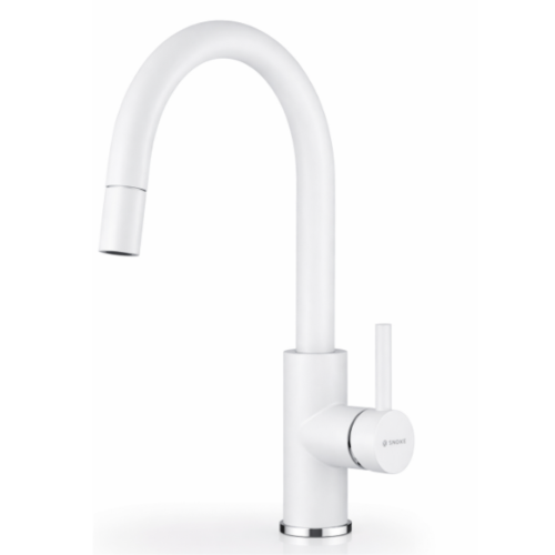 Μπαταρία κουζίνας με εκτεινόμενο ντους Snow Verismo Pyragranite Pyramis