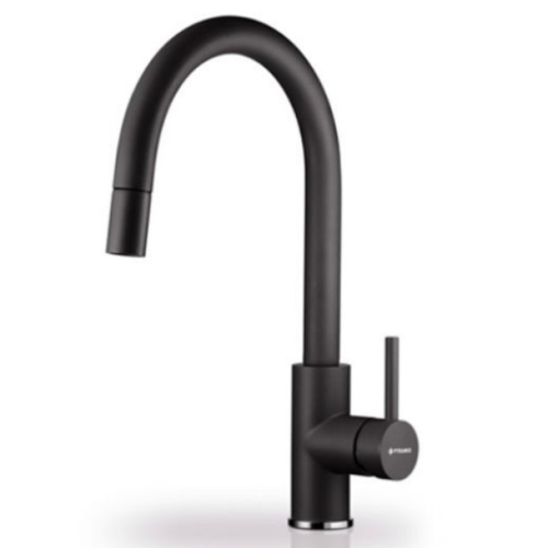 Μπαταρία κουζίνας με εκτεινόμενο ντους Volcano Verismo Pyragranite Pyramis