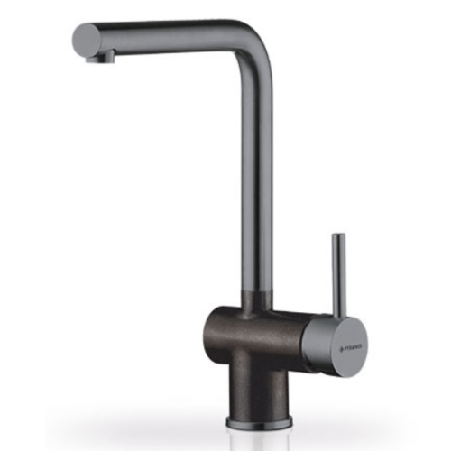 Μπαταρία κουζίνας PVD Gun Metal με κεραμικούς δίσκους Mandolin PVD Pyramis