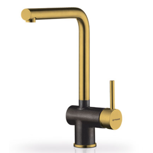 Μπαταρία κουζίνας PVD Gold με κεραμικούς δίσκους Mandolin PVD Pyramis