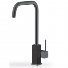 Μπαταρία κουζίνας PVD Gun Metal με κεραμικούς δίσκους Adelita PVD Pyramis