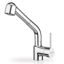 Μπαταρία κουζίνας με εκτεινόμενο ντους χρωμέ Balata Pyramis