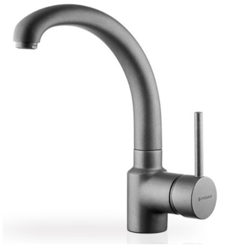 Μπαταρία κουζίνας με  κεραμικούς δίσκους Iron Grey Armonica Pyramis