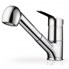 Μπαταρία κουζίνας με εκτεινόμενο ντους Χρωμέ Festivo Pyramis