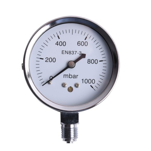 Μιλίμπαρόμετρο ΙΝΟΧ 1/4 Ø63 1000mbar