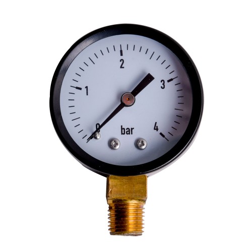Μανόμετρο υψηλής πίεσης Ø50 1/8 0-4bar Μανόμετρο υψηλής πίεσης Ø50 1/8 0-4bar
