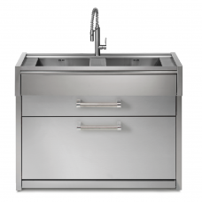 Μονάδα διπλού νεροχύτη 120cm με δύο συρτάρια inox SWING G12C-L2-SS Steel Μονάδα διπλού νεροχύτη 120cm με δύο συρτάρια inox SWING G12C-L2-SS Steel