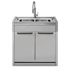 Μονάδα διπλού νεροχύτη 90cm με δύο ντουλάπια inox SWING G9C-L2-SS Steel Μονάδα διπλού νεροχύτη 90cm με δύο ντουλάπια inox SWING G9C-L2-SS Steel