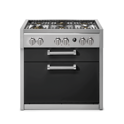 Μονάδα εστιών αερίου 90cm με δύο συρτάρια μαύρα SWING G9C-6W-AN Steel Μονάδα εστιών αερίου 90cm με δύο συρτάρια μαύρα SWING G9C-6W-AN Steel