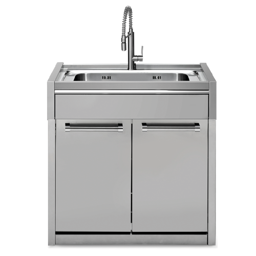 Μονάδα μεγάλου νεροχύτη 90cm με δύο ντουλάπια inox SWING G9C-L1G-SS Steel Μονάδα μεγάλου νεροχύτη 90cm με δύο ντουλάπια inox SWING G9C-L1G-SS Steel