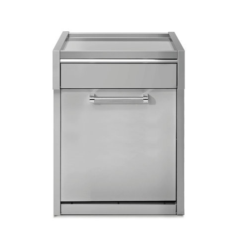 Μονάδα πάγκου 70cm με ένα συρτάρι & ένα ντουλάπι inox SWING G7S-P-SS Steel