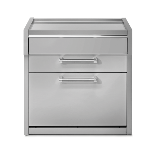 Μονάδα πάγκου 90cm με τρία συρτάρια inox SWING G9C-P-SS Steel