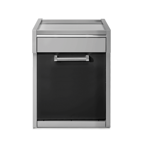 Ψυγείο 70cm με κατάψυξη και πορτάκι μαύρο SWING G7FR-D-AN Steel