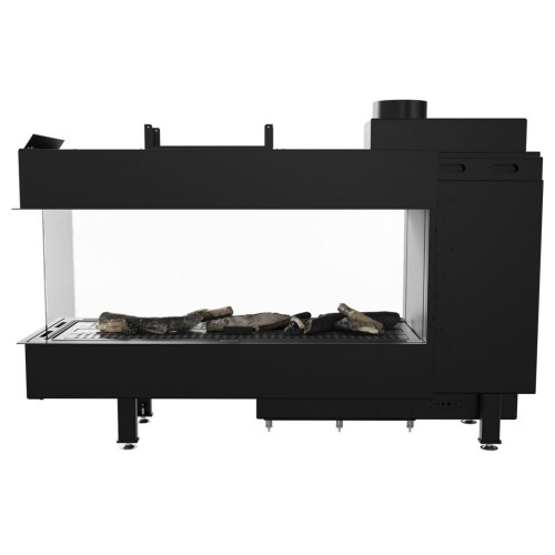 Ενεργειακό τζάκι LEO/LP/100/TUNEL/G31/37MBAR τριών όψεων γκαζιού Kratki