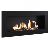 Επιτοίχια εστία βιοαιθανόλης 0,4lt DELTA2/BLACK/SLIM/TUV KRATKI