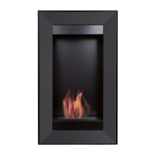 Επιτοίχια εστία βιοαιθανόλης CHARLIE/2/BLACK/TUV KRATKI