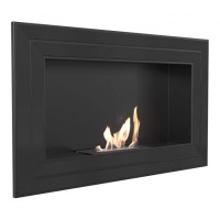 Επιτοίχια εστία βιοαιθανόλης JULIET/1100/TUV/BLACK KRATKI