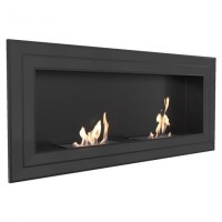 Επιτοίχια εστία βιοαιθανόλης JULIET/1500/TUV/BLACK KRATKI