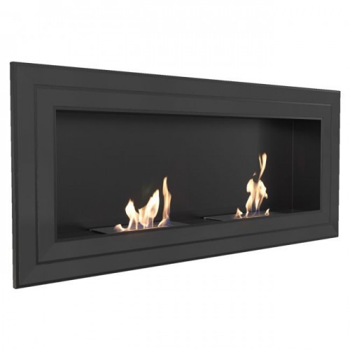 Επιτοίχια εστία βιοαιθανόλης JULIET/1500/TUV/BLACK KRATKI
