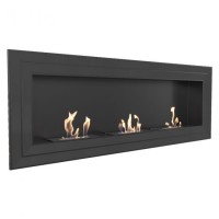 Επιτοίχια εστία βιοαιθανόλης JULIET/1800/TUV/BLACK KRATKI