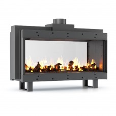 Transparent gas fireplace 70cm Thermogatz