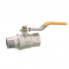 Valve male - female 1 with handle